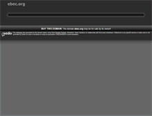 Tablet Screenshot of ebec.org